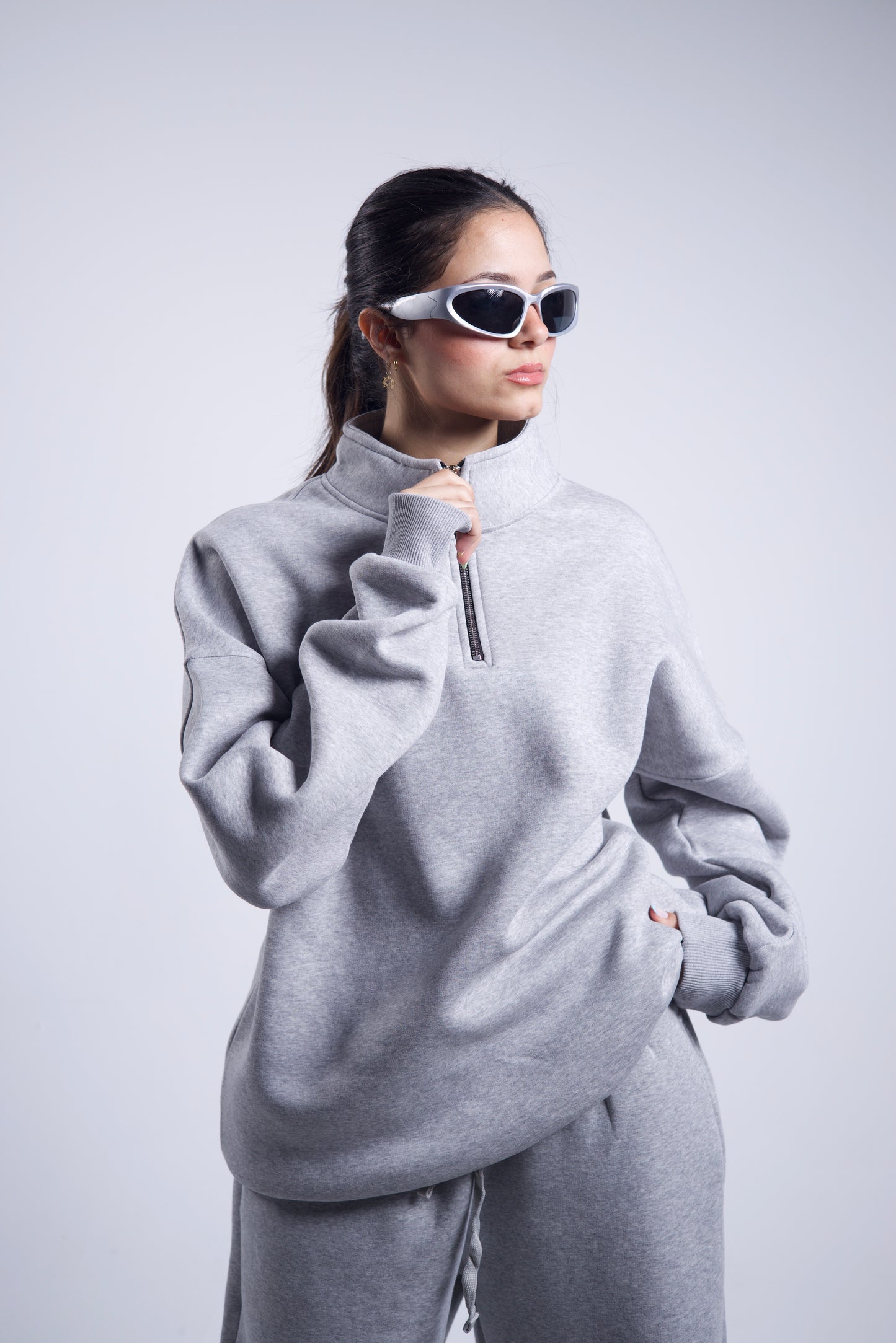 Osoul Oversized quarter Zipper